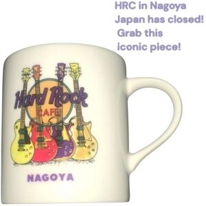 Hard Rock Cafe Nagoya JAPAN mug cup coffee tea petite 3-1/2” tall Rare Find